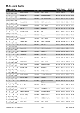 31. Hornick&aacute; des&iacute;tka