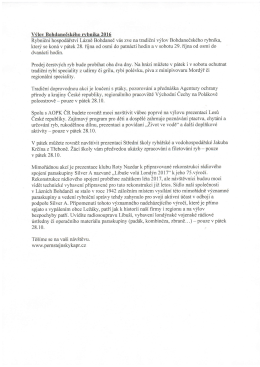 Vflov Bohdaneisk6.ho rybnika, 2016 tradidni rybi speciality z udimy