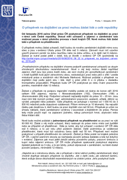 Tiskov&aacute; zpr&aacute;va