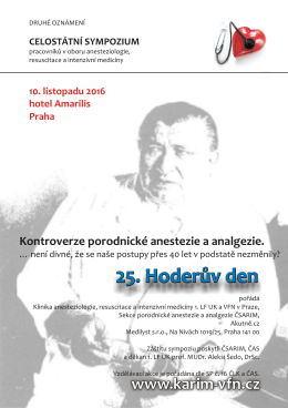 II. Ozn&aacute;men&iacute; o konferenci