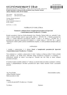 STÁTNÍ POZEMKOVÝ ÚŘAD