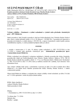 ST&Aacute;TN&Iacute; POZEMKOV&Yacute; &Uacute;ŘAD