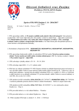 Z&aacute;pis STK č. 14