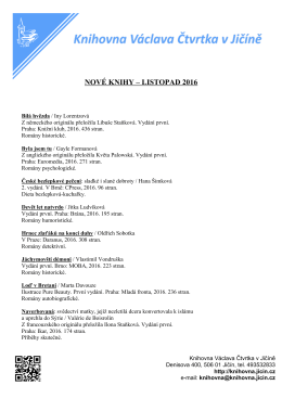 form&aacute;t pdf - Knihovna V&aacute;clava Čtvrtka v Jič&iacute;ně