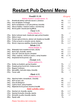 Denn&iacute; Menu 31.10.