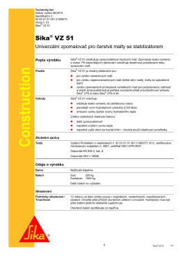 Construction - Sika CZ, sro