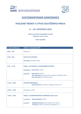 SVATOMARTINSK&Aacute; KONFERENCE