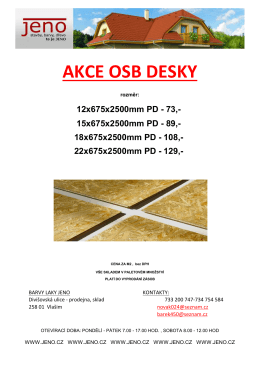 akce osb desky