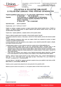 Garančn&iacute; list a poji&scaron;těn&iacute; proti &uacute;padku 2017