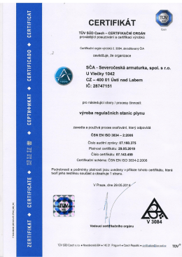 Stáhnout PDF - SEVEROČESKÁ ARMATURKA, a.s.