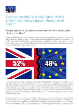 Brexit je neplatn&yacute;? A co když vůbec ne&scaron;lo o Brit&aacute;nii, ale o vzkaz