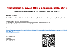 Nejoblíbenější závod OLS v požárním útoku 2016