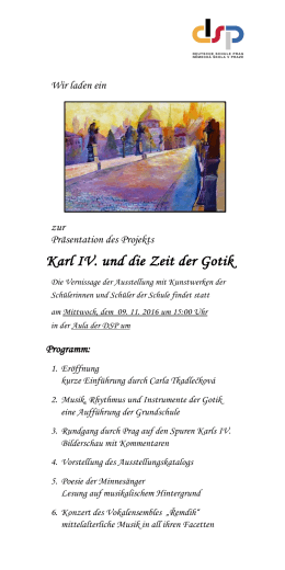 Karl IV. und die Zeit der Gotik