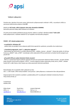 Vážení zákazníci.