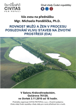 Rovnost mužů a žen v procesu posuzování vlivu