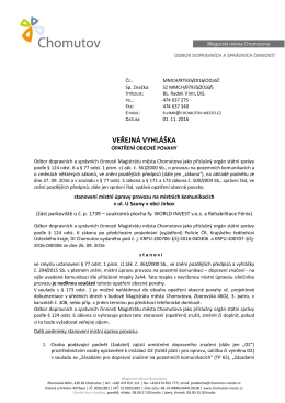 veřejná vyhláška - Úřední deska