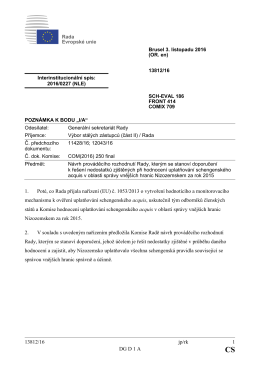 13812/16 jp/rk 1 DG D 1 A 1. Pot&eacute;, co Rada přijala nař&iacute;zen&iacute; (EU) č