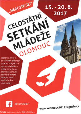 Celostátní setkání mládeže Olomouc