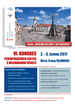 vi. kongres - Perioperační sestry