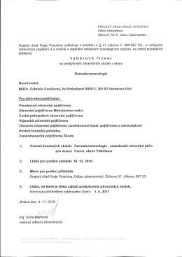 Vyhl&aacute;&scaron;en&iacute; v&yacute;běrov&eacute;ho ř&iacute;zen&iacute;