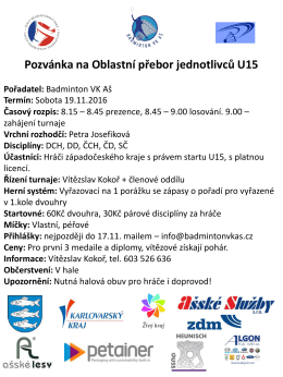 oblastní přebor Plzeňského a Karlovarského kraje U15