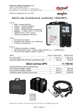 - Centrum sv&aacute;řec&iacute; techniky sro