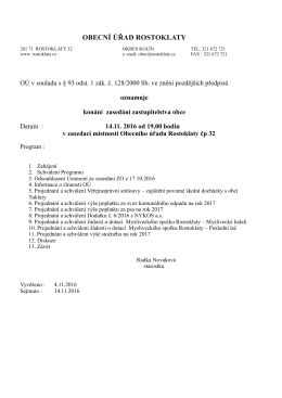 pozv&aacute;nka 14.11.2016