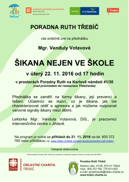 Zveme vás na seminář pro ženy, muže, manželské páry