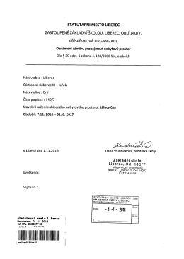 Dokument - Statut&aacute;rn&iacute; město Liberec