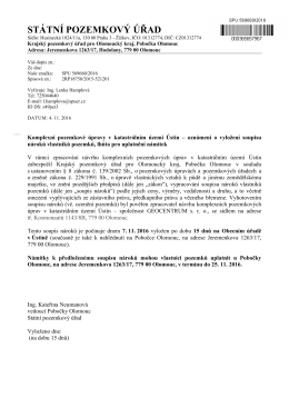ST&Aacute;TN&Iacute; POZEMKOV&Yacute; &Uacute;ŘAD