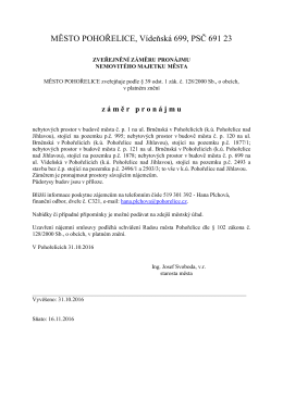 viz příloha - Město Pohořelice