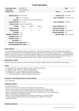 Course description - Portal