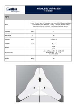 Gerflor profil vnitřní roh 058S0001