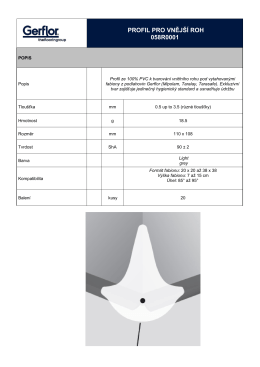 Gerflor profil vněj&scaron;&iacute; roh 058R0001