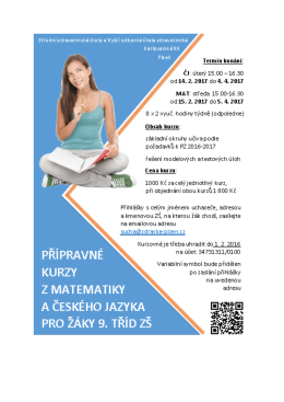 více info