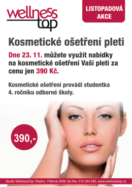 Kosmetické ošetření pleti