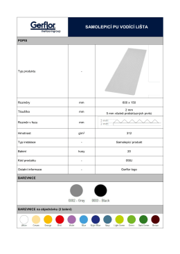 Gerflor samolepic&iacute; PU vodic&iacute; li&scaron;ta