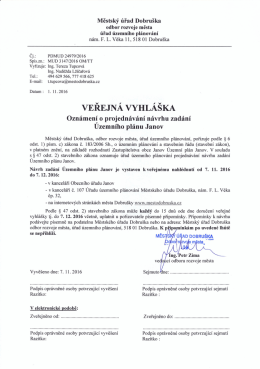 verejna vyhlaska