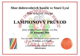 Lampionový průvod