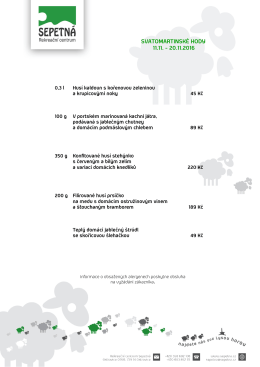 SVATOMARTINSKÉ HODY 11.11.
