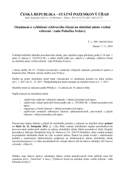 ČESK&Aacute; REPUBLIKA - ST&Aacute;TN&Iacute; POZEMKOV&Yacute; &Uacute;ŘAD