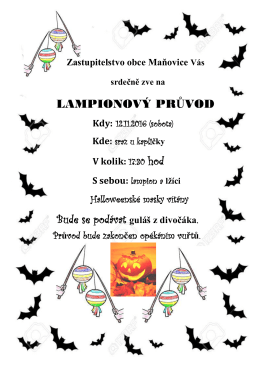 pozvánka na lampionový průvod
