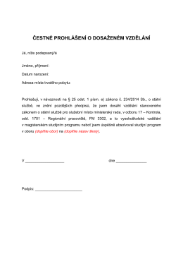 Čestn&eacute; prohl&aacute;&scaron;en&iacute; o vzděl&aacute;n&iacute; PDF