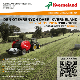 den otevřených dveří kverneland 22. - 24. 11. 2016