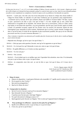 TEXTE 1 - Arrête ton char