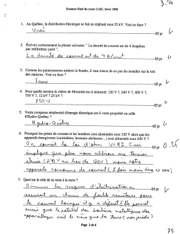 Page 1 Examen final du cours 3.165, hiver 1998 . Au Qu&eacute;bec, la