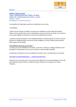 Forum: Trucs en vrac