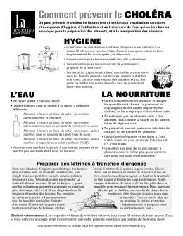 Comment prévenir le CHOLÉRA
