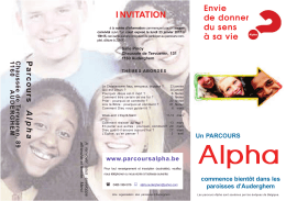 Voici le dépliant du parcours