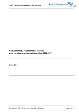 Turnierreglement 2011